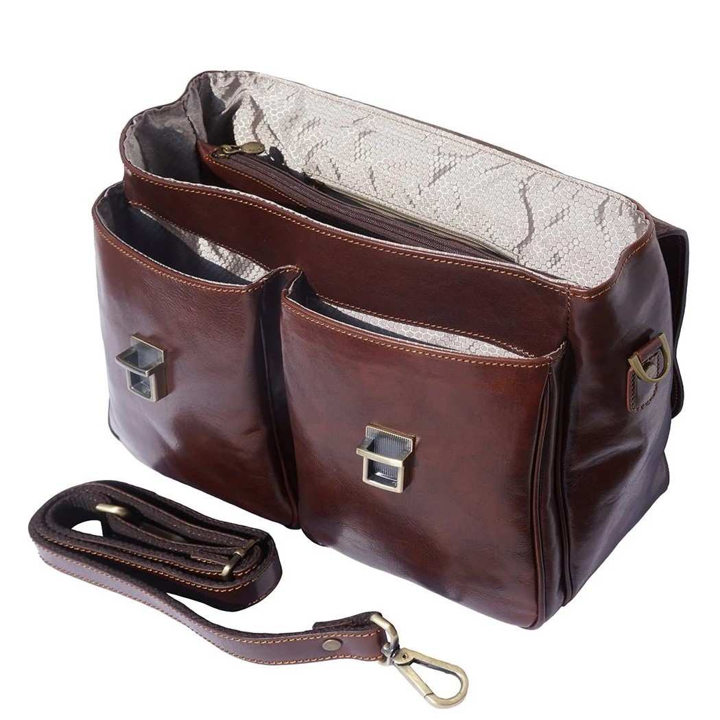 Leather business bag Optimist | Luxury