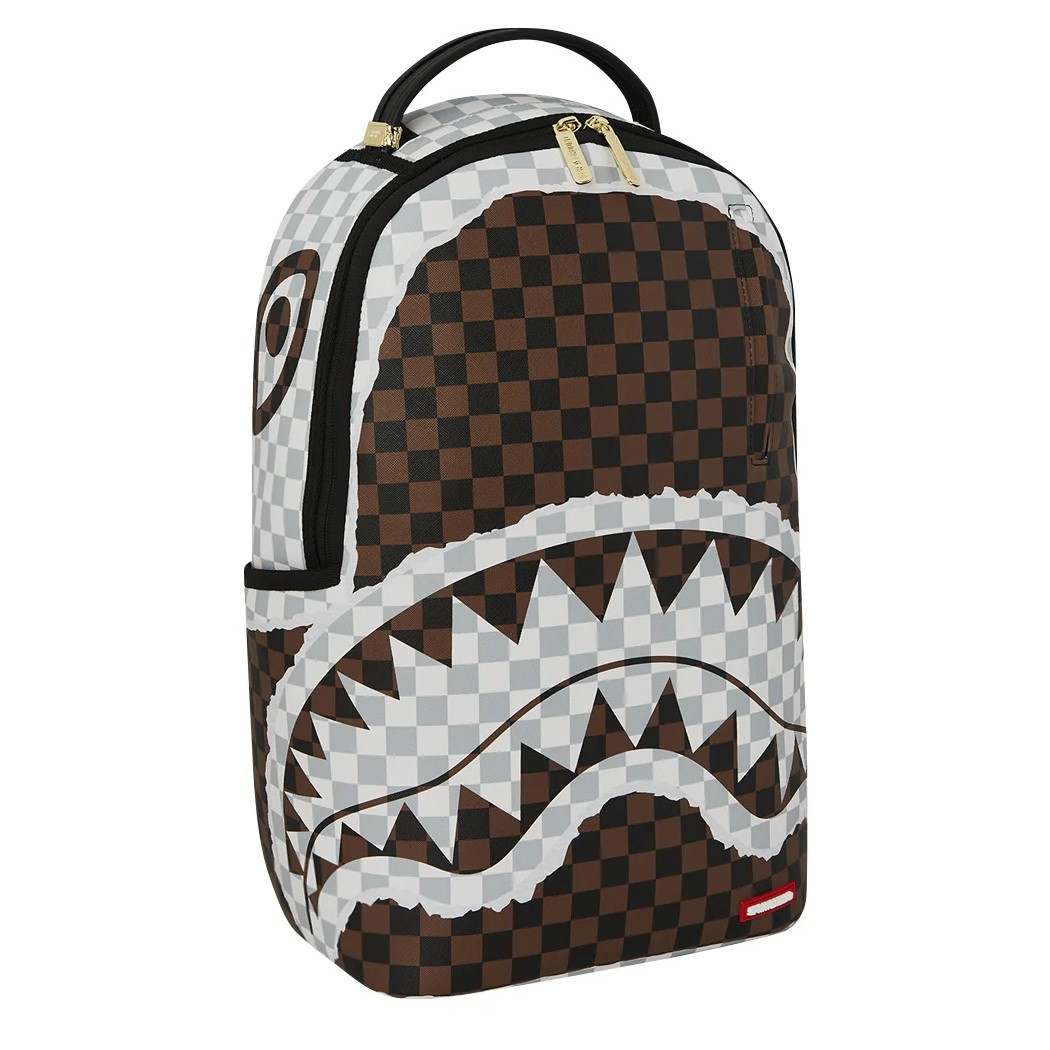 Nahrbtnik Sprayground | Cream And Brown Tear Check