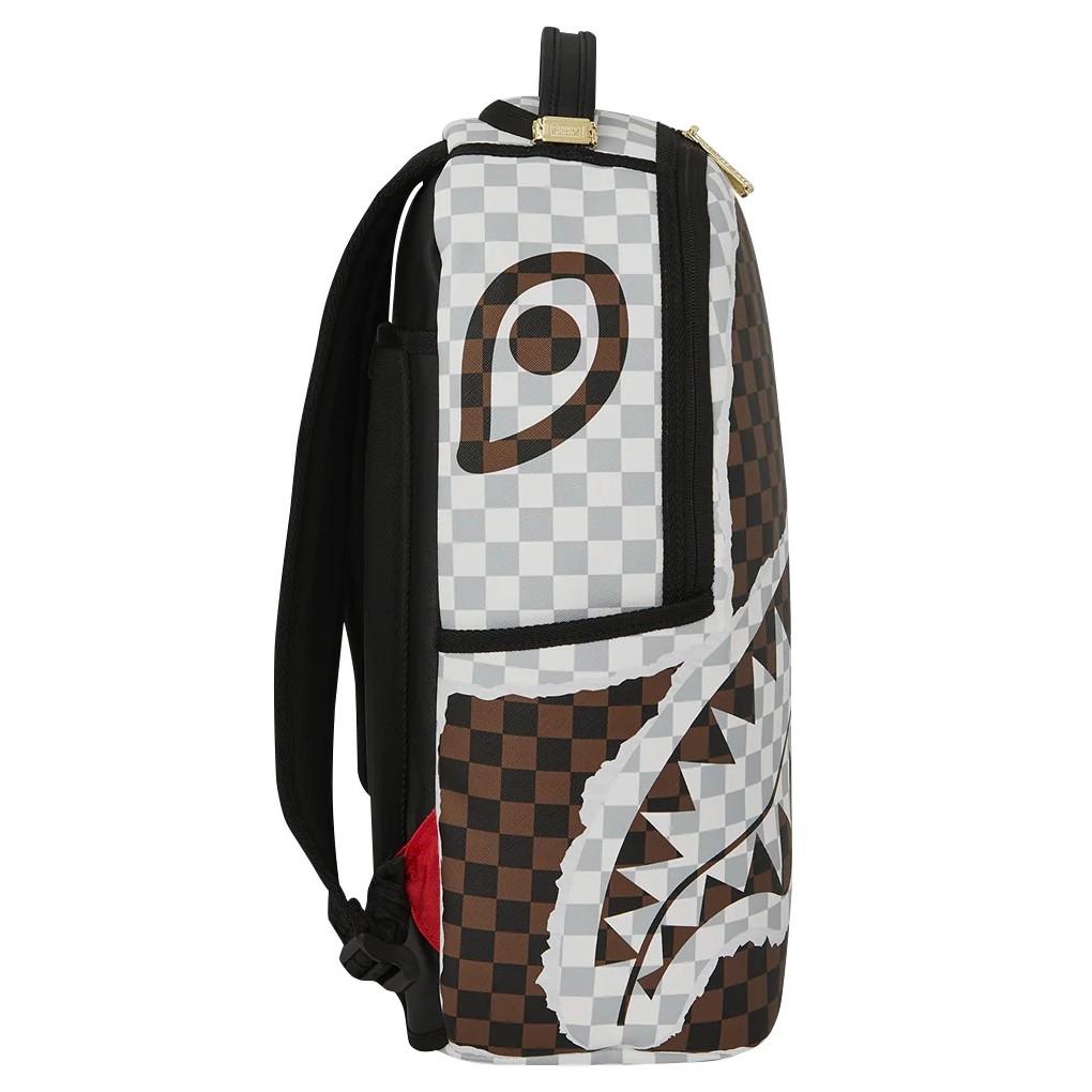 Nahrbtnik Sprayground | Cream And Brown Tear Check