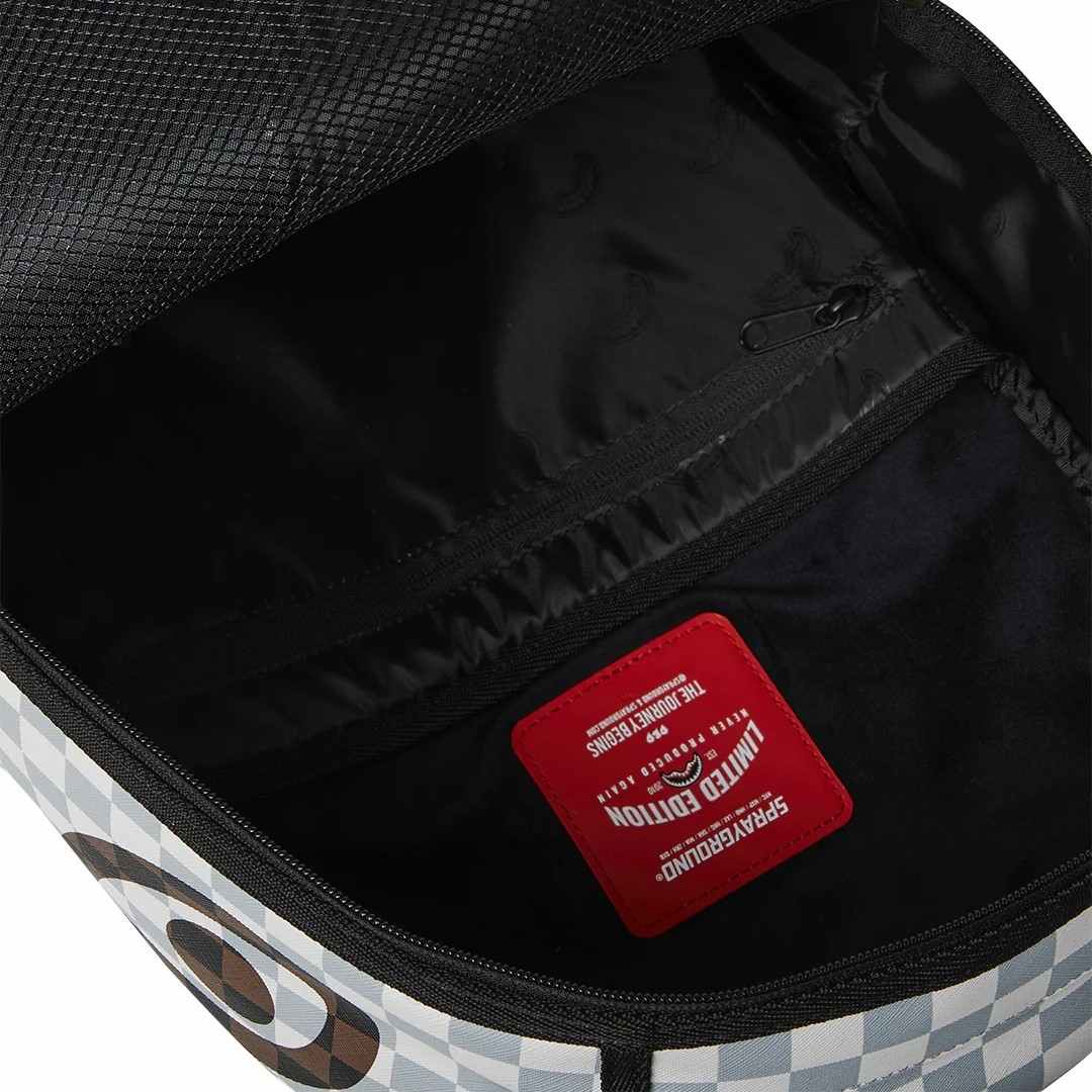 Nahrbtnik Sprayground | Cream And Brown Tear Check