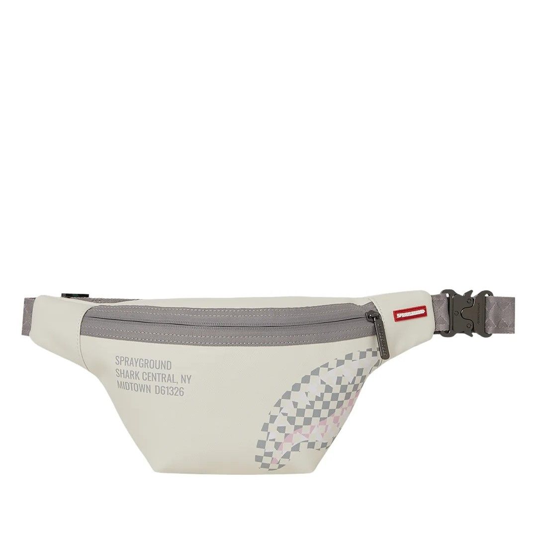 Waist bag Sprayground | Cream Check Shark Central Crossbody