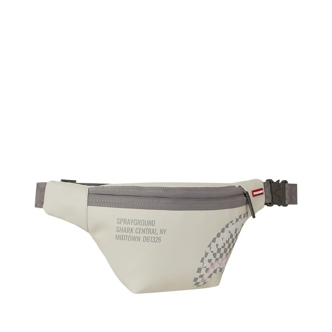 Waist bag Sprayground | Cream Check Shark Central Crossbody