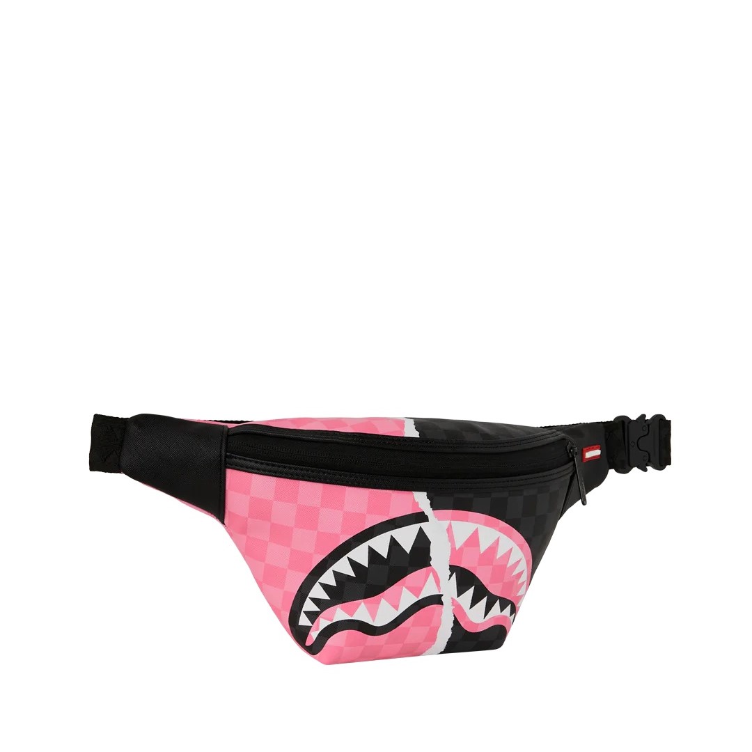 Torbica za okoli pasu Sprayground | Pink And Black Tear Sip Savvy Crossbody