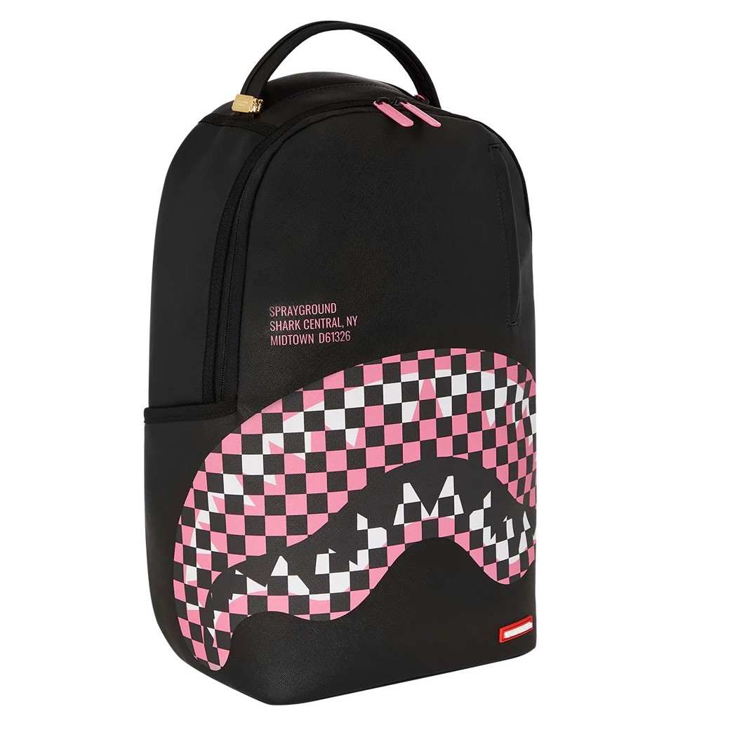 Nahrbtnik Sprayground | Shark Central Breakup Check Sorbet Grey