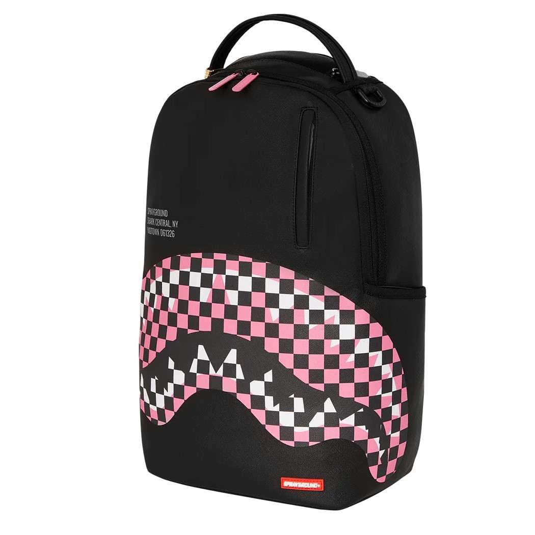 Nahrbtnik Sprayground | Shark Central Breakup Check Sorbet Grey