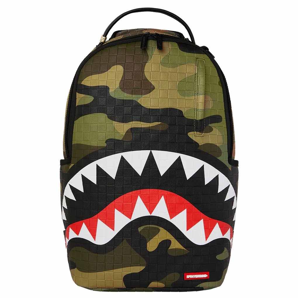 Nahrbtnik Sprayground | Woodland Camo Check