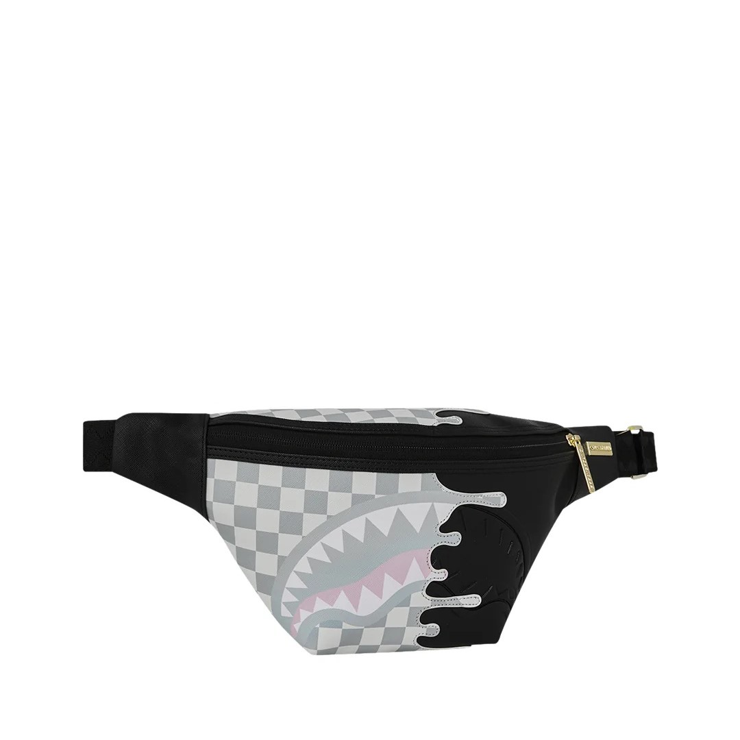 Torbica za okoli pasu Sprayground | Cream Check Side Drip Savvy Crossbody