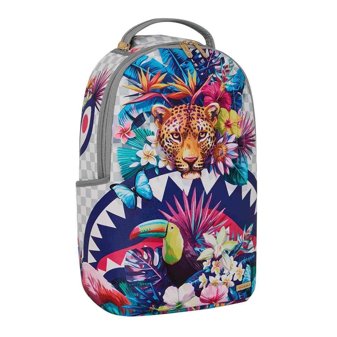 Backpack Sprayground | Flowering Jungle Shark