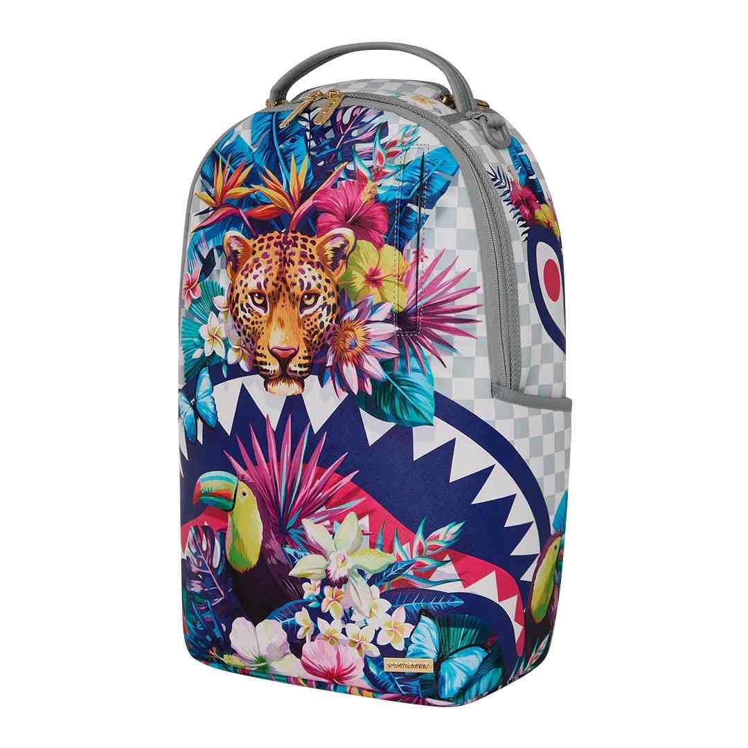 Backpack Sprayground | Flowering Jungle Shark