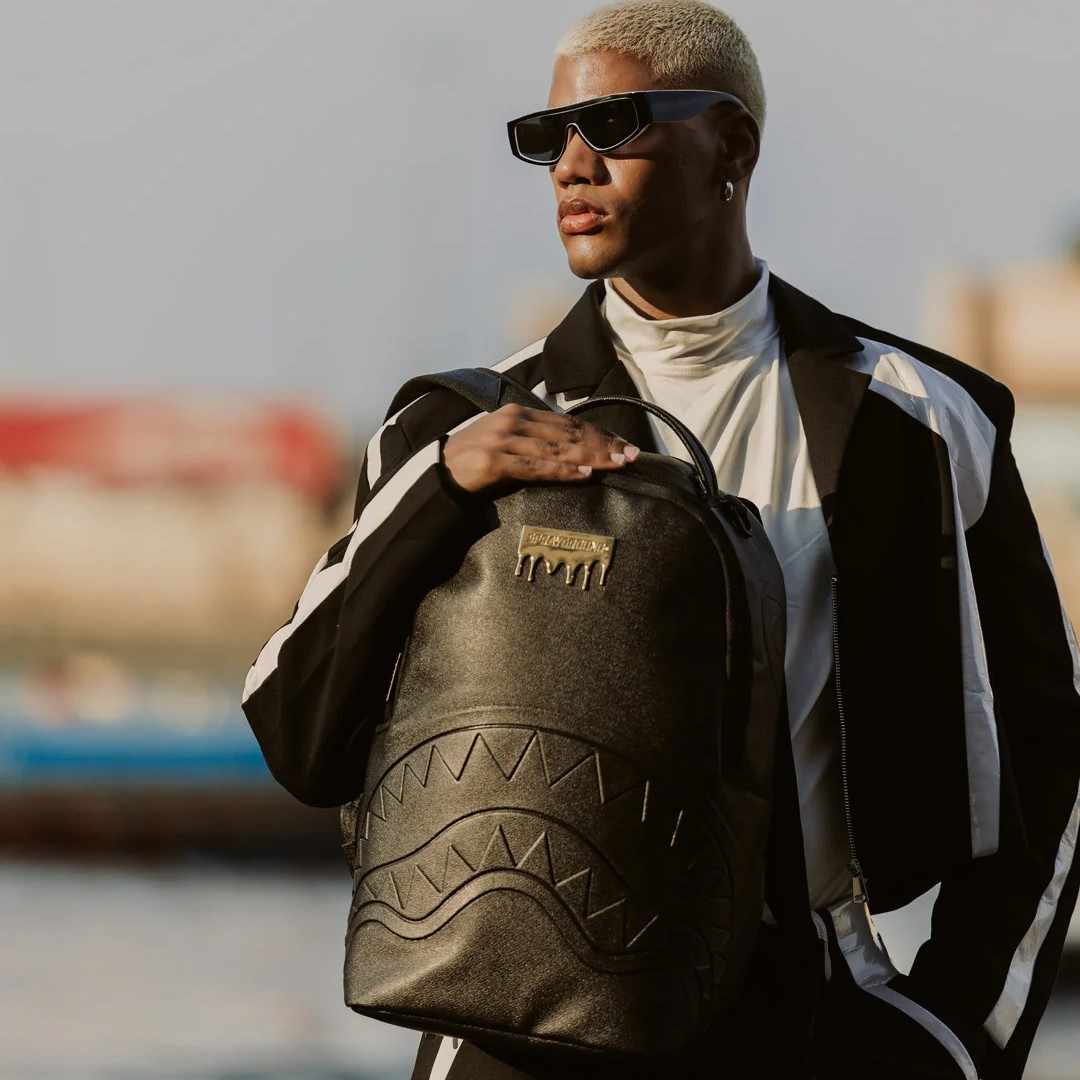 Backpack Sprayground | Gold Brick Luxus