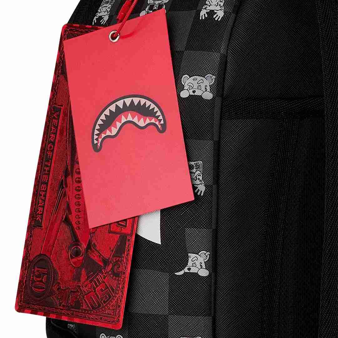 Rucksack Sprayground | Gray Peeking Character Check Dlxsv