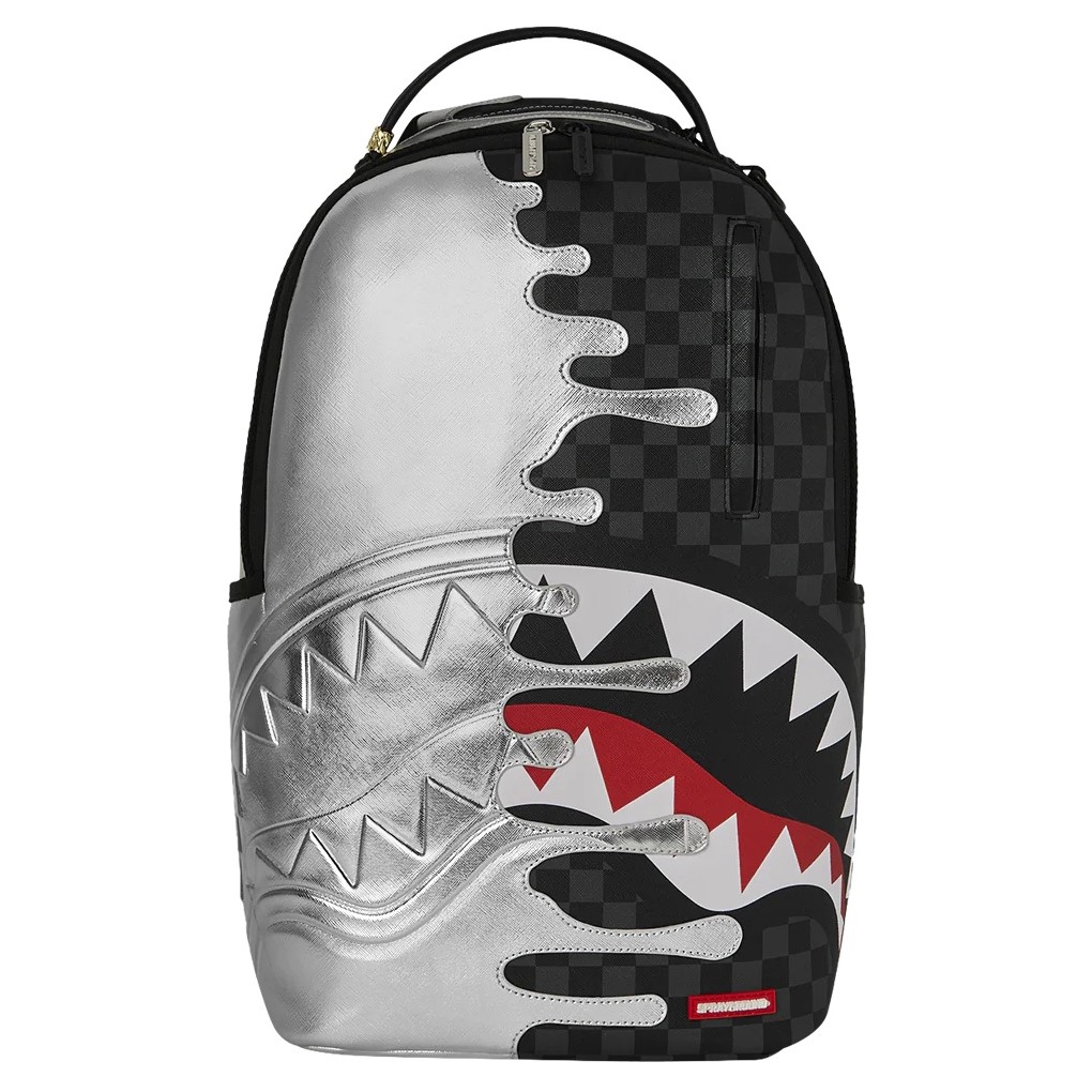 Backpack Sprayground | Silver Side Drip Check Dlxsv
