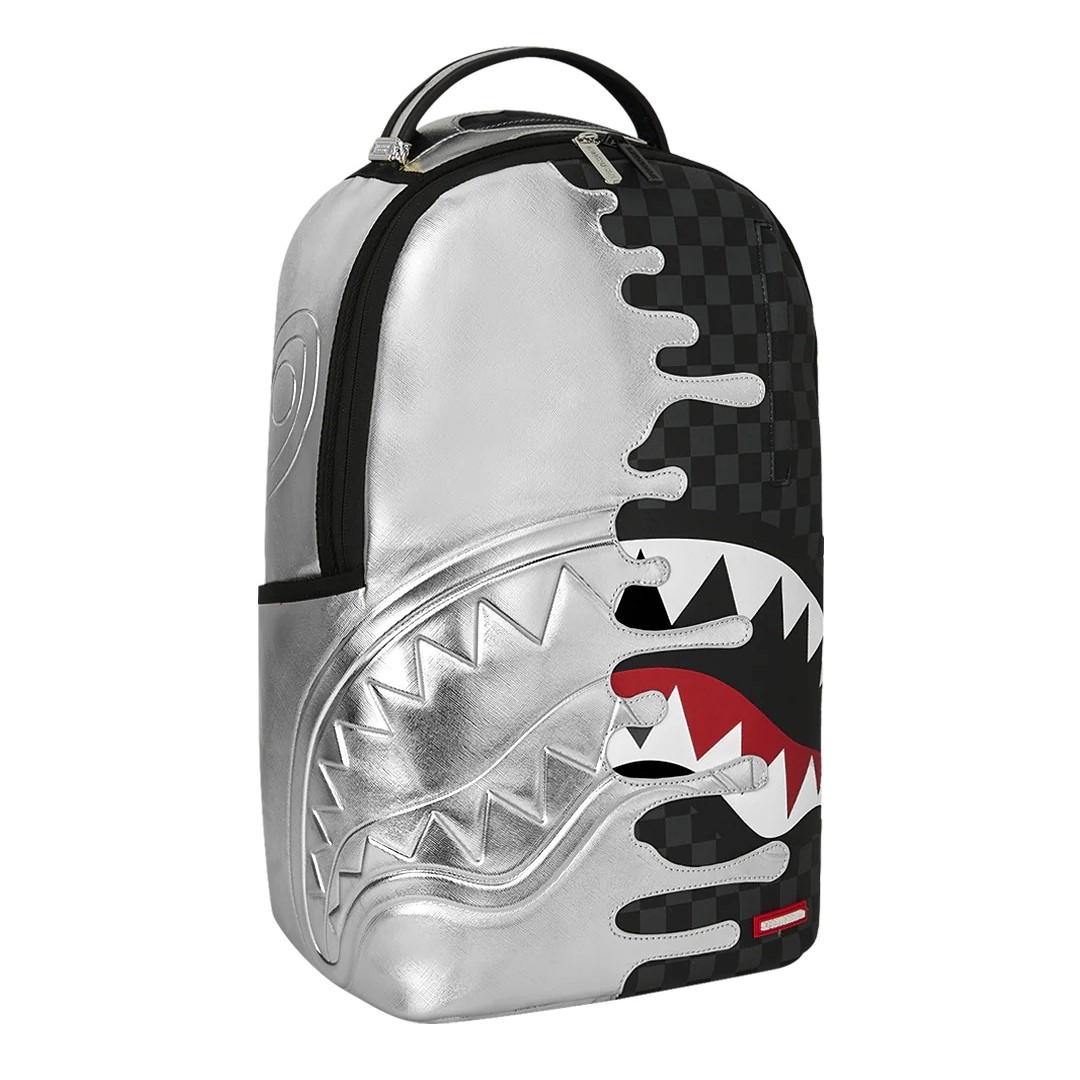 Backpack Sprayground | Silver Side Drip Check Dlxsv
