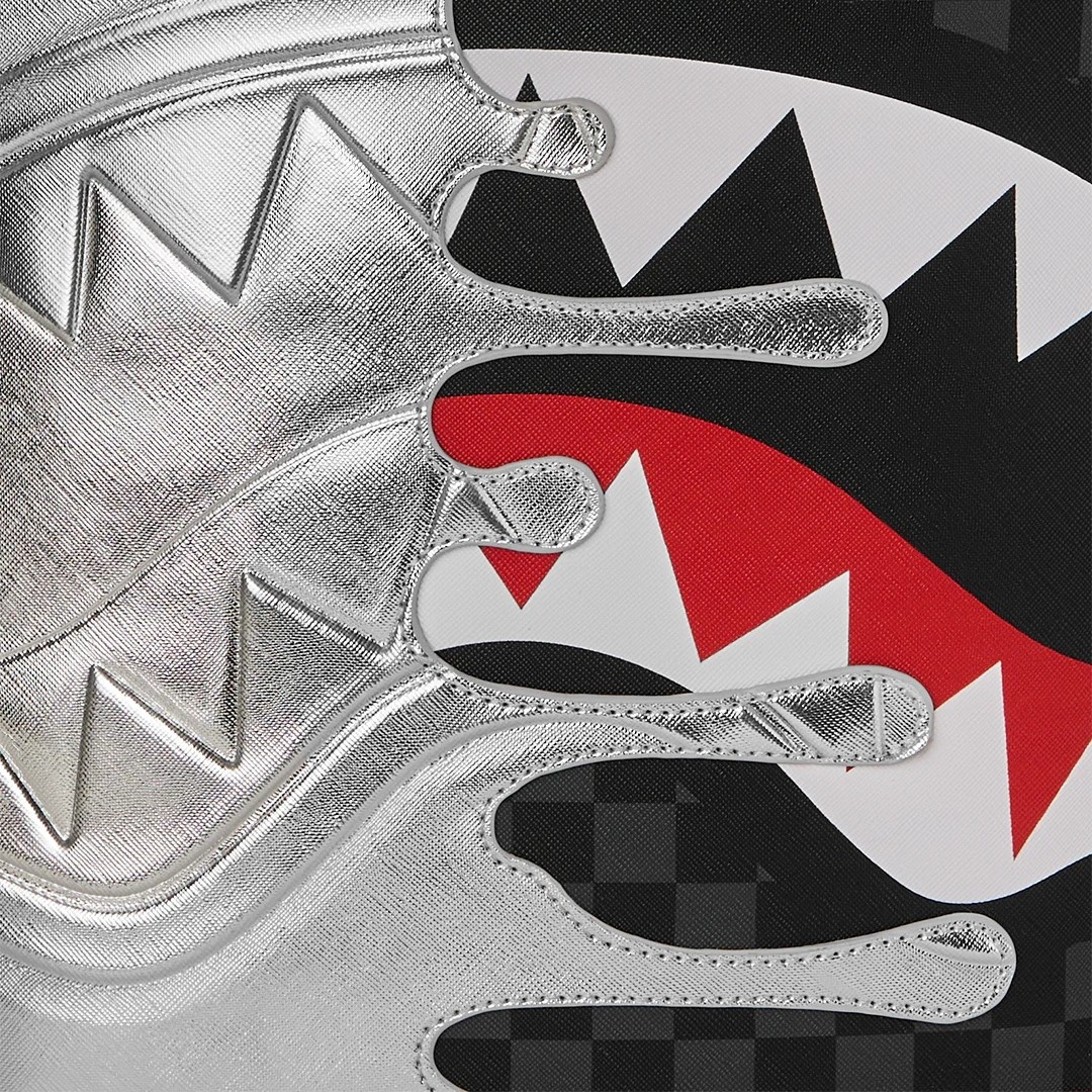 Backpack Sprayground | Silver Side Drip Check Dlxsv