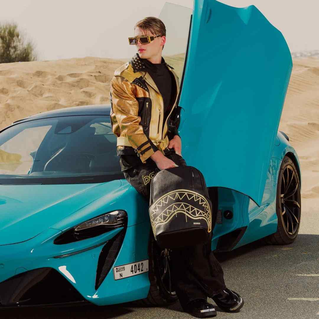 Nahrbtnik Sprayground | That Gold Drap