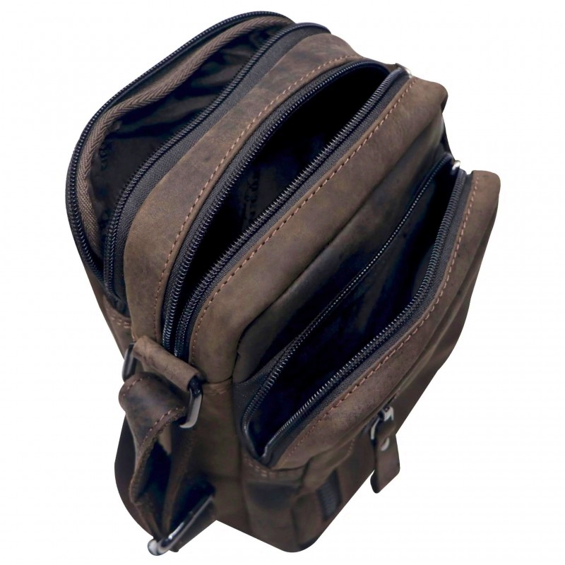 Usnjena torbica za čez ramo Green Wood | Comforty