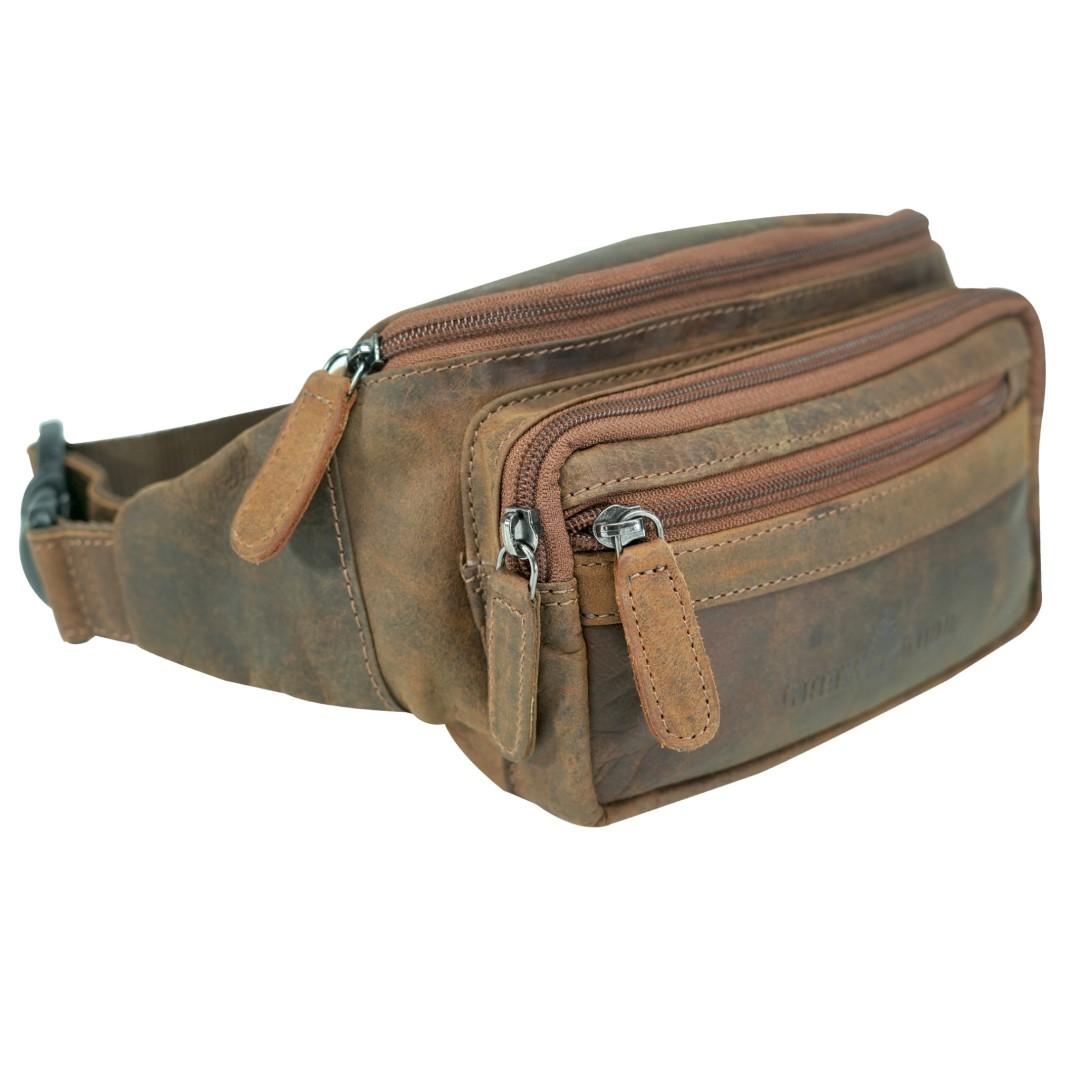 Kožna torbica oko struka Green Wood | Tian