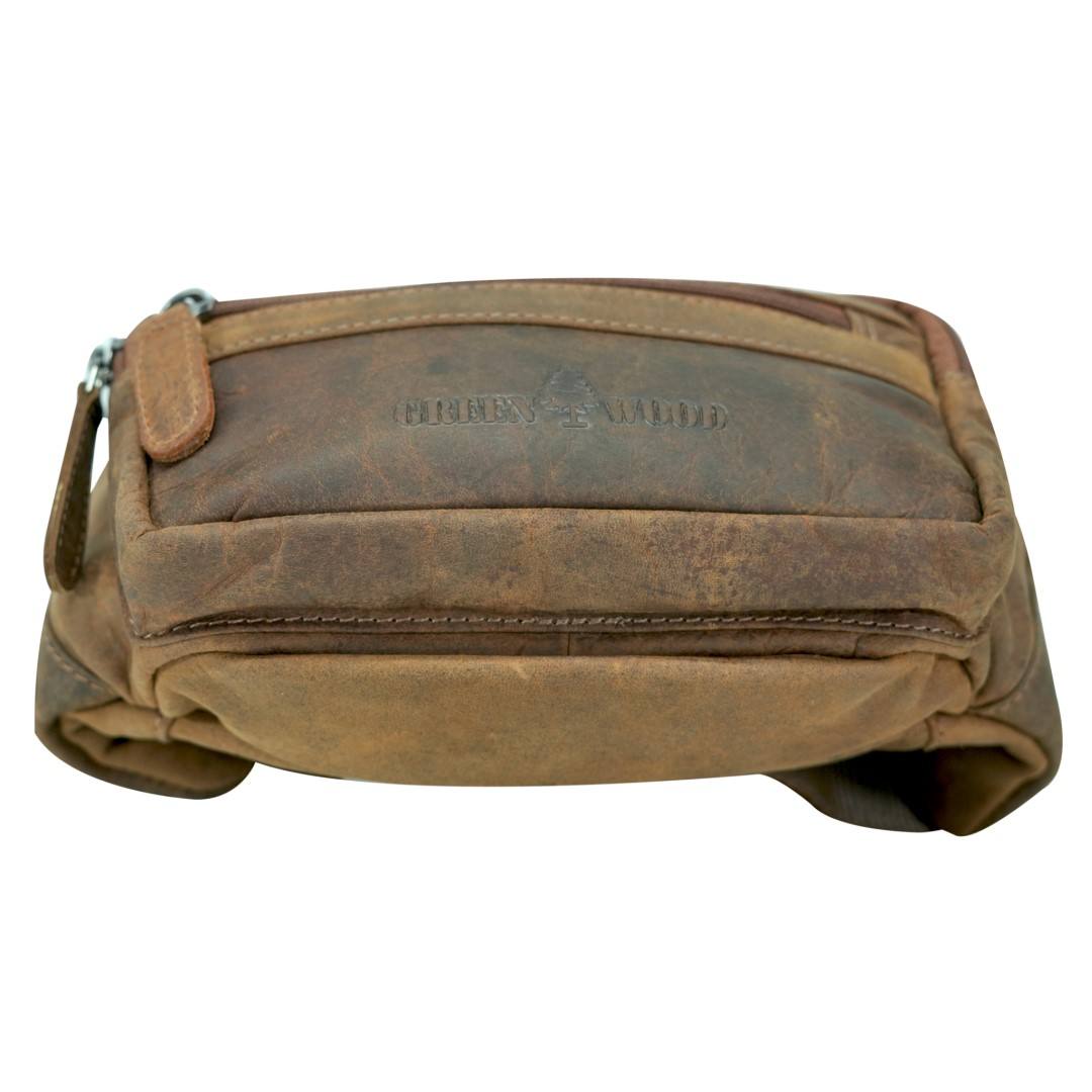 Kožna torbica oko struka Green Wood | Tian