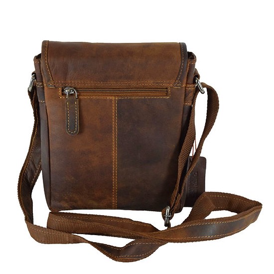 Leather shoulder bag Green Wood | Adam