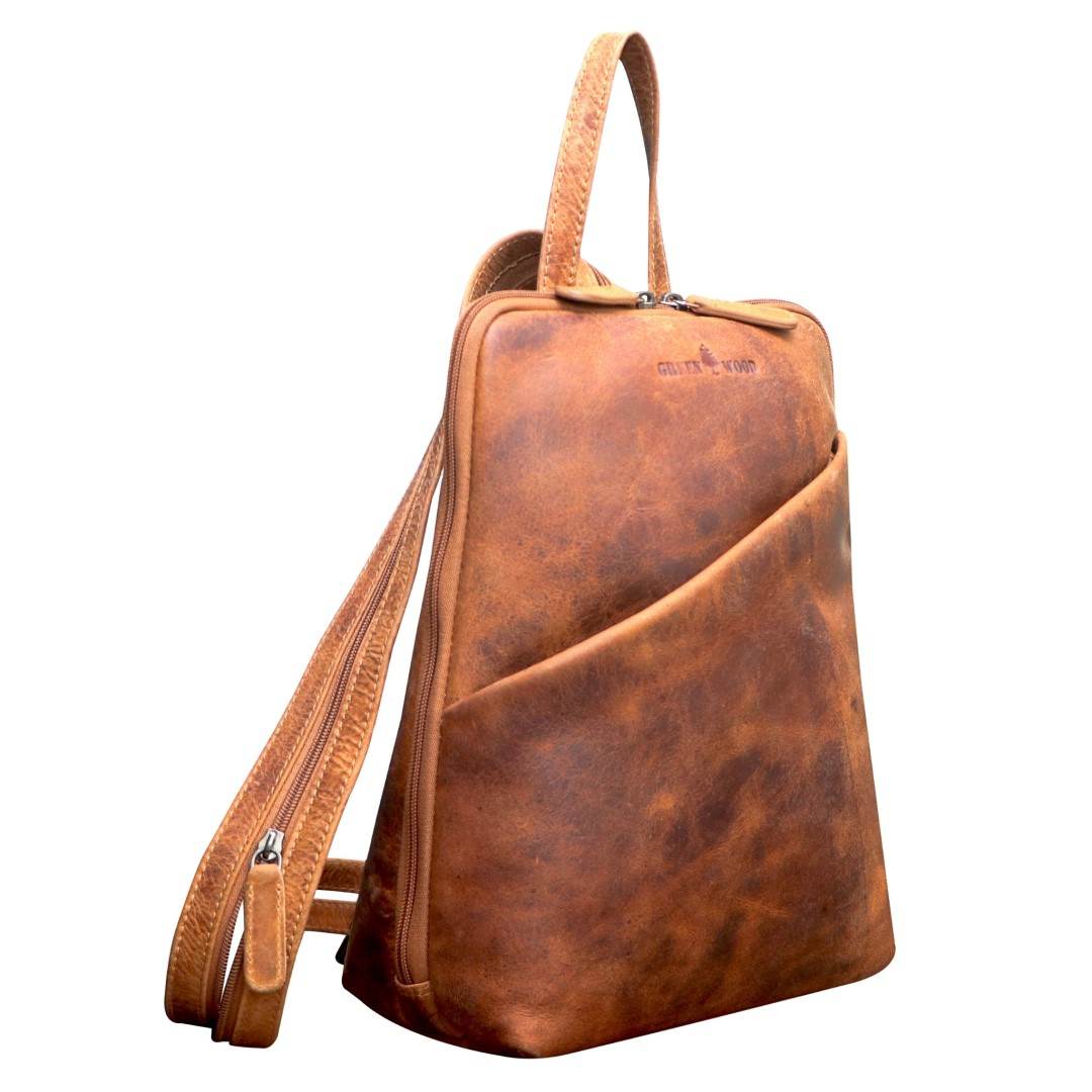 Usnjen nahrbtnik Green Wood | Mery