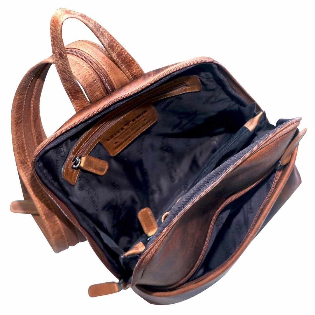 Usnjen nahrbtnik Green Wood | Mery