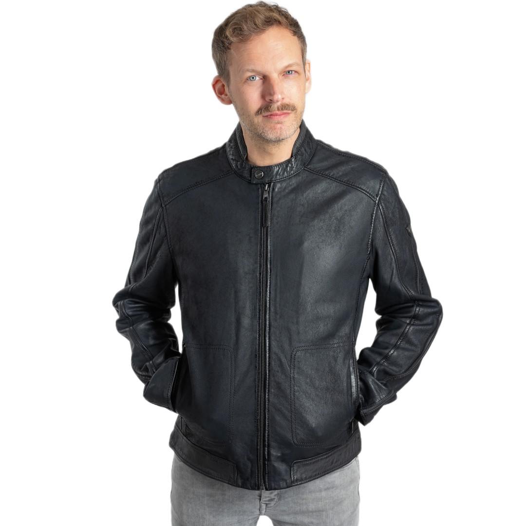 Men's leather jacket MAURITIUS | Deplu