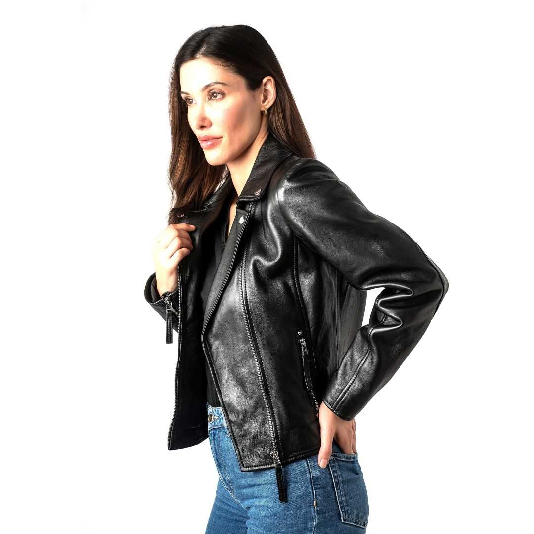 Ženska kožna jakna MAURITIUS | Pasja