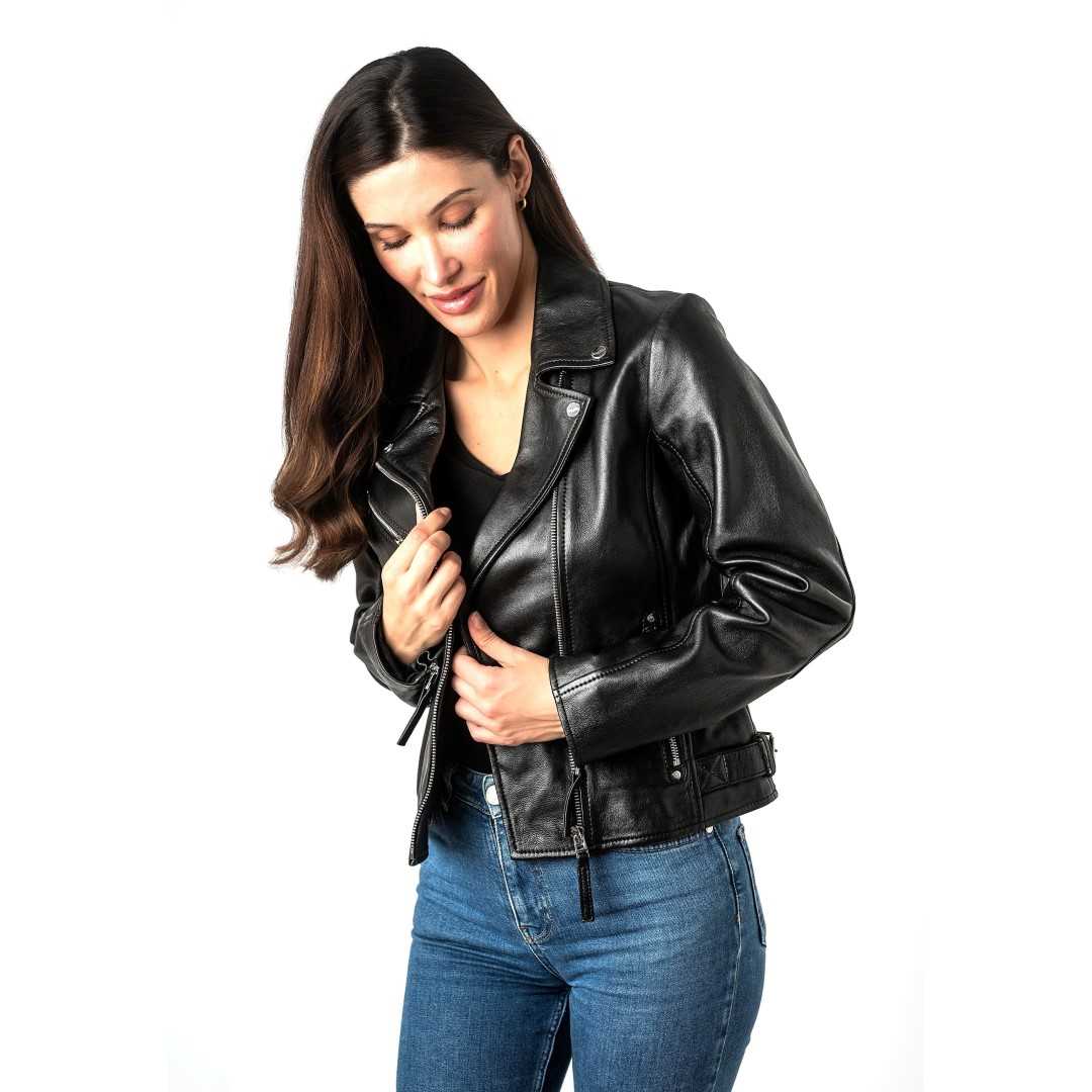 Ženska kožna jakna MAURITIUS | Pasja