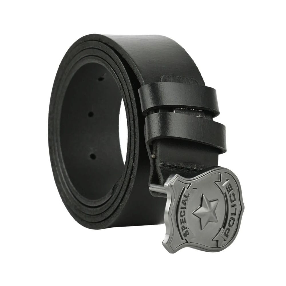 Leather belt JEANS Police | Special Edition