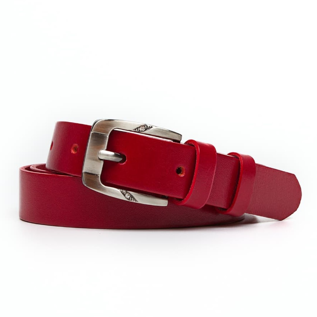 Leather belt ELEGANT female Optimist | 25-172