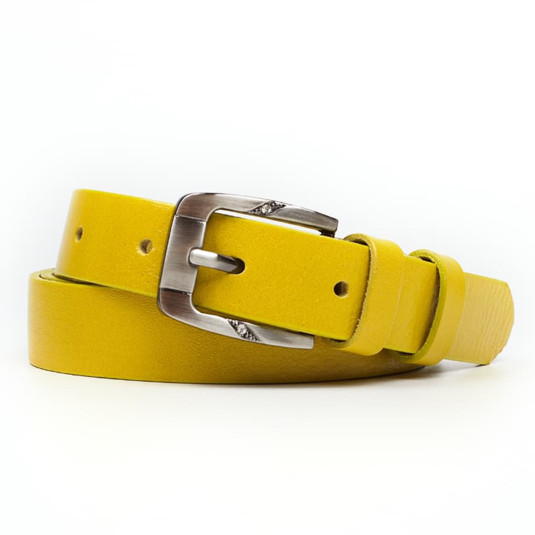 Leather belt ELEGANT female Optimist | 25-172